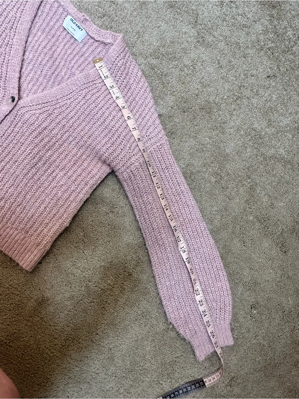 Old Navy Girls XL 14-16 Chunky Light Pink Button Knit Cardigan Chunky Sweater